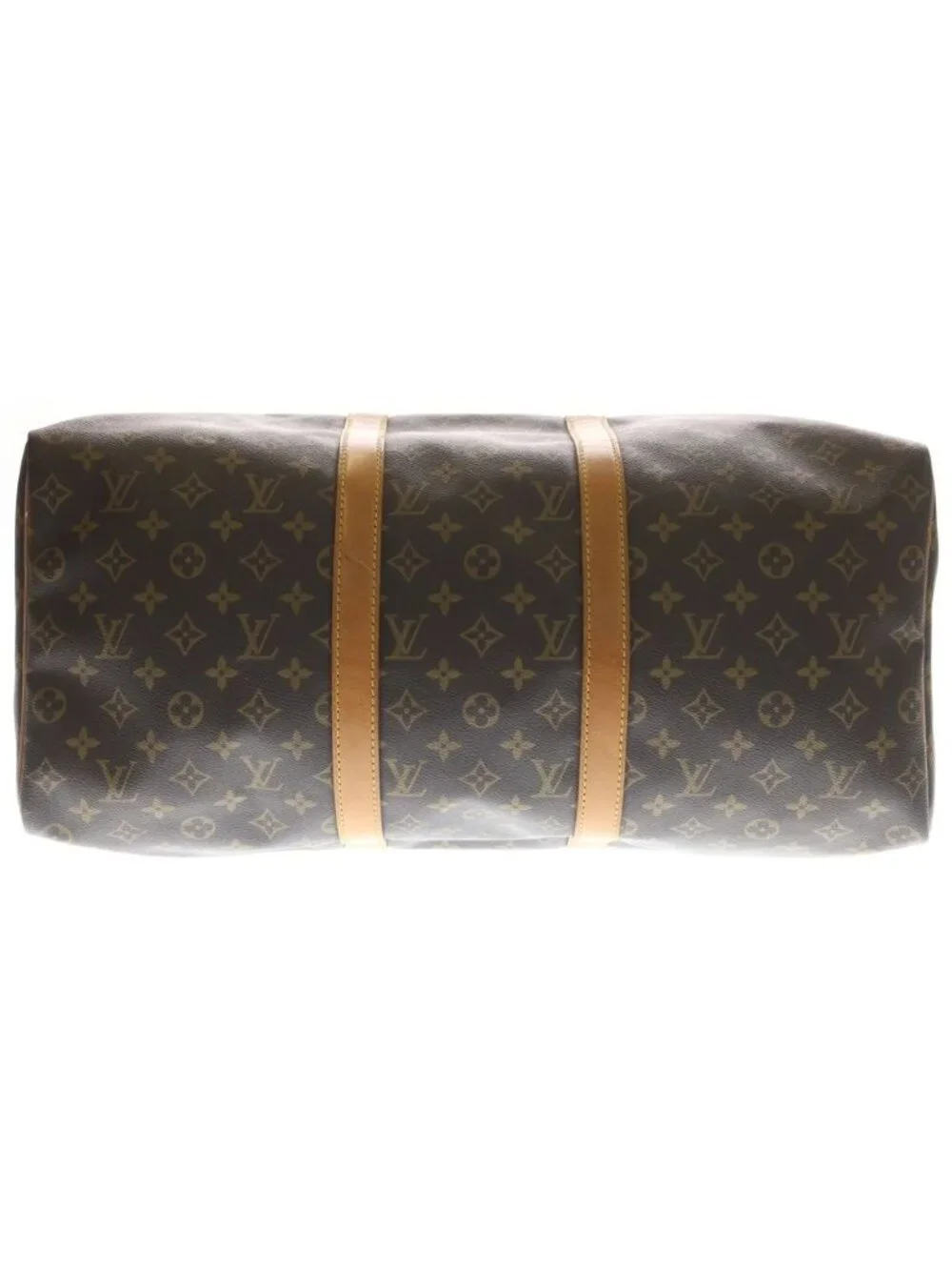 Louis Vuitton Keepall Bandouliere 50 Monogram Boston Bag Brown